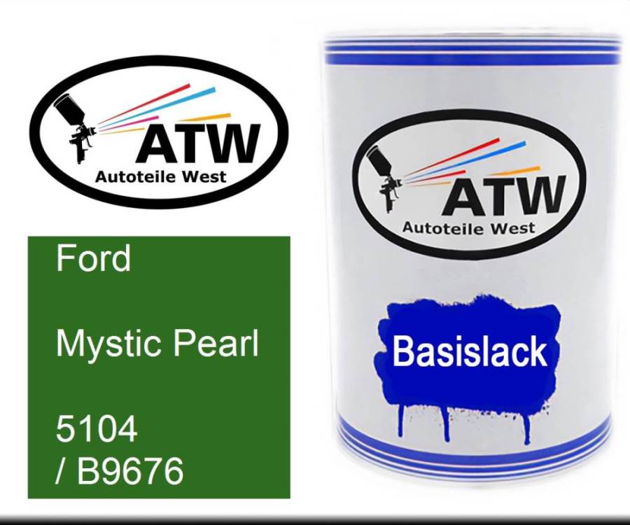Ford, Mystic Pearl, 5104 / B9676: 500ml Lackdose, von ATW Autoteile West.